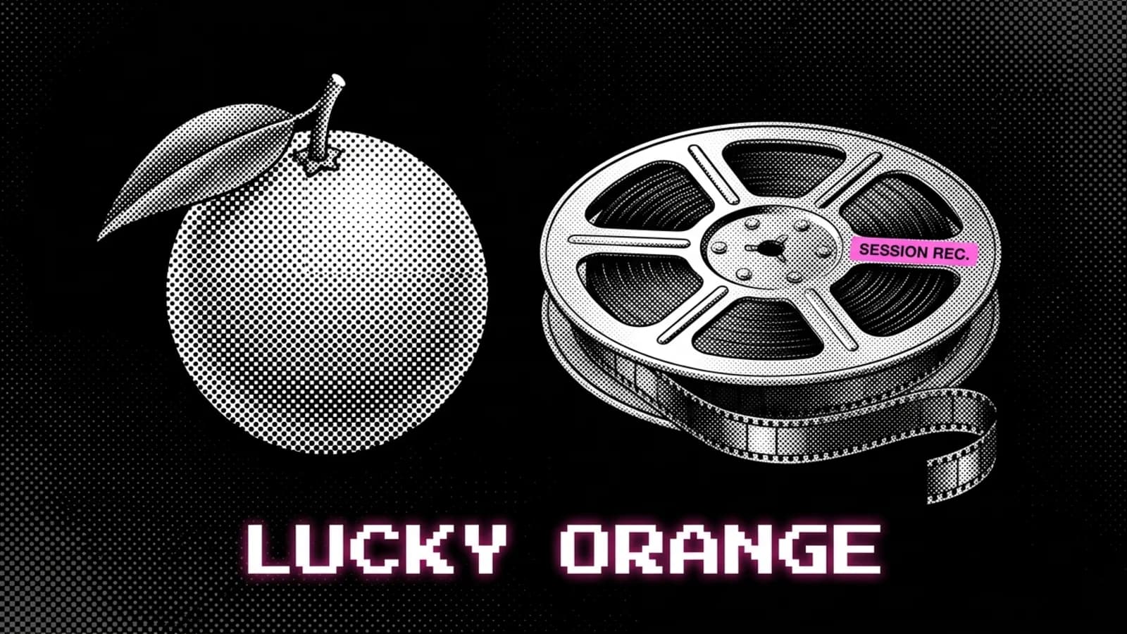 Schwarz-weiße Halbton-Heatmap über einer Shopify-Checkout-Seite mit einem pinken Hotspot, Lucky Orange für Shopify im Test